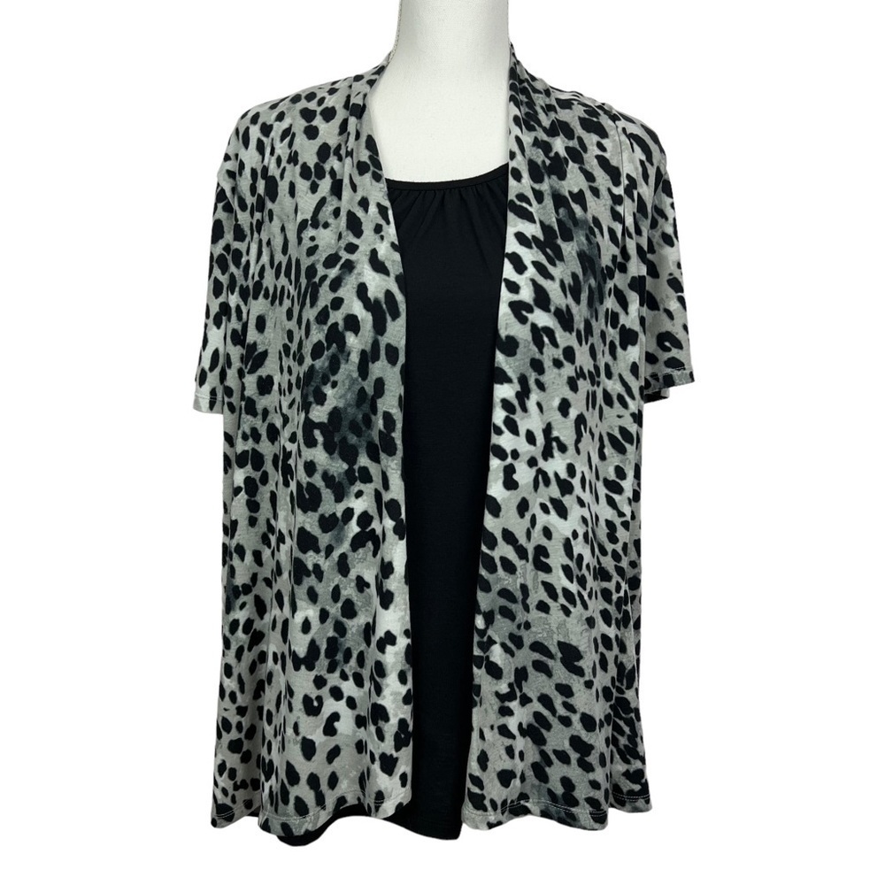 WHITE STAG Women’s 2-pc Attached Top Sz XXL (20) Multi Color Animal Print